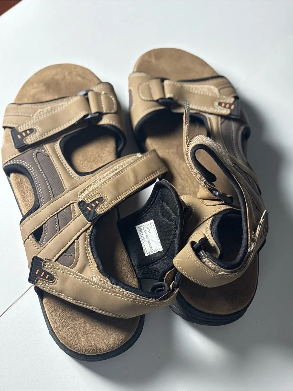 Men's Tan Outdoor Comfort Sandals